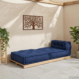 Modular Sofa Unit Indigo 70 x 70 x 56 cm Fabric - Side View