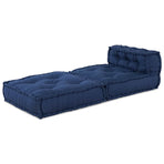 Modular Sofa Unit Fabric Indigo 70 x 70 x 56 cm