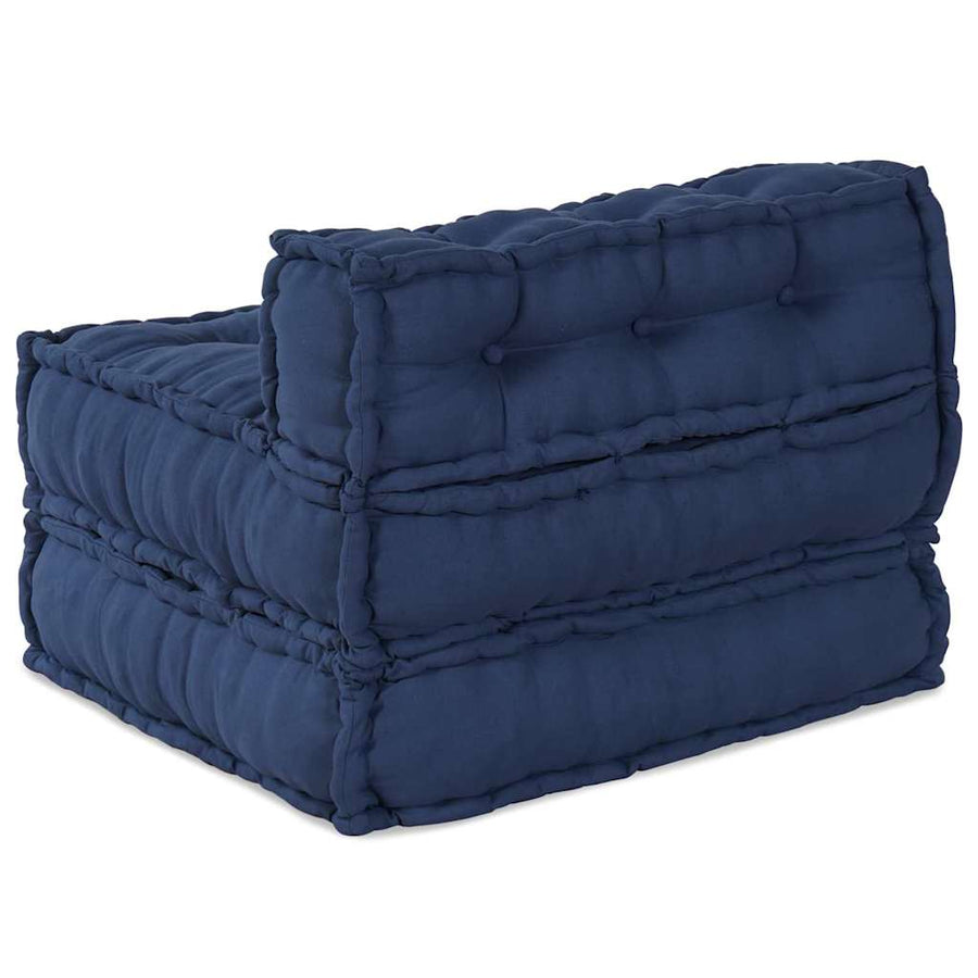 Modular Sofa Unit Fabric Indigo 70 x 70 x 56 cm