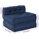 Modular Sofa Indigo 70 x 70 x 54 cm Fabric - Extra Image