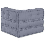 Modular Sofa Grey 70 x 70 x 54 cm Fabric - Rear View