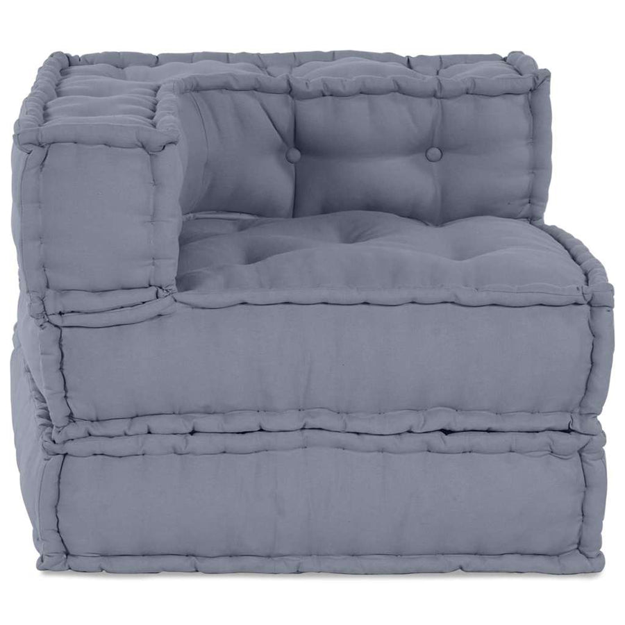 Modular Sofa Unit Fabric Grey 70 x 70 x 56 cm