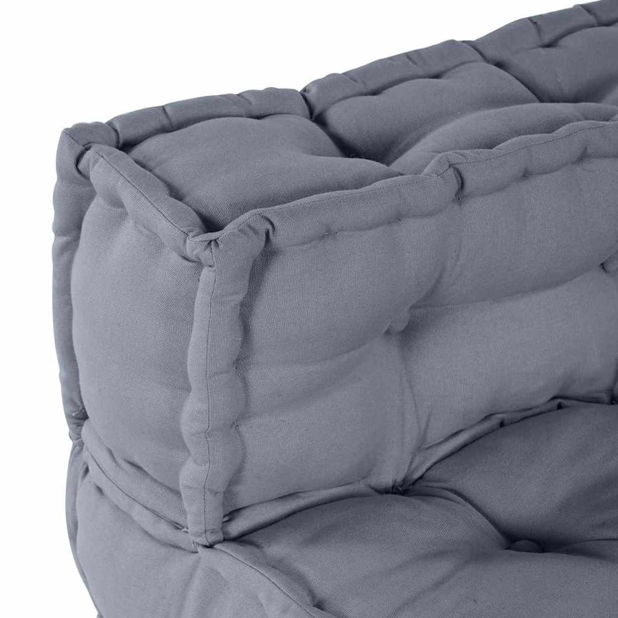 Modular Sofa Unit Fabric Grey 70 x 70 x 56 cm