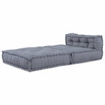 Modular Sofa Unit Fabric Grey 70 x 70 x 56 cm