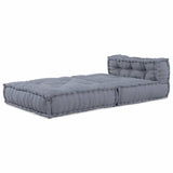 Modular Sofa Grey 70 x 70 x 54 cm Fabric - Front View