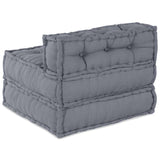 Modular Sofa Grey 70 x 70 x 54 cm Fabric - Rear View