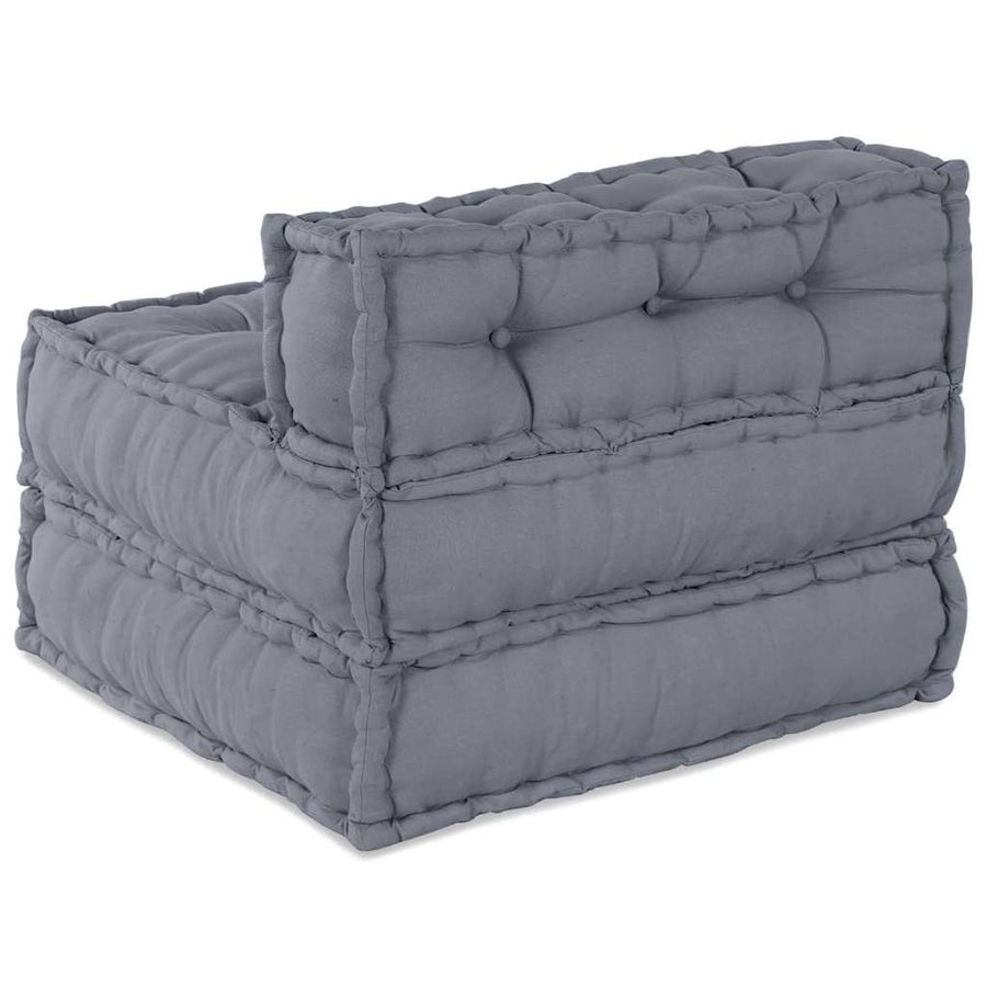 Modular Sofa Unit Fabric Grey 70 x 70 x 56 cm