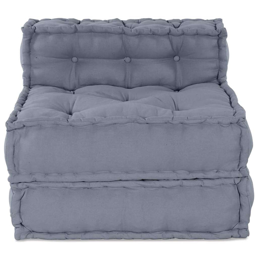 Modular Sofa Unit Fabric Grey 70 x 70 x 56 cm