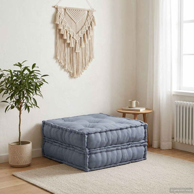 Modular Sofa Unit Fabric Grey 70 x 70 x 36 cm