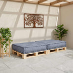 Modular Sofa Unit Fabric Grey 70 x 70 x 36 cm
