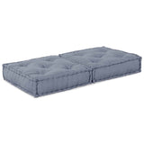 Modular Sofa Grey 70 x 70 x 36 cm Fabric - Side View