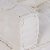 Pallet Sofa Cushion 3 pcs Cream 120 x 80 x 34 cm Fabric - Rear View