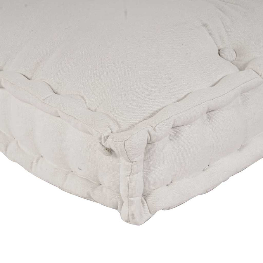 Pallet Sofa Cushion 3 pcs Fabric Cream 120 x 80 x 34 cm