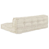 Pallet Sofa Cushion 2 pcs Cream 120 x 80 x 38 cm Fabric