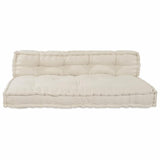 Pallet Sofa Cushion Cream Fabric - Front View