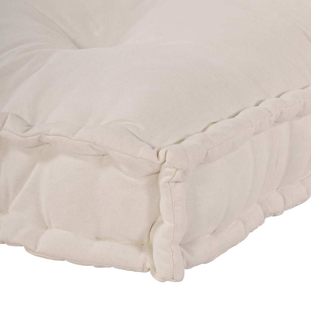 Pallet Sofa Cushion Cream 120 x 80 x 12 cm Fabric