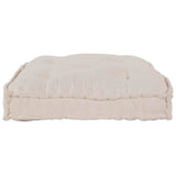 Pallet Sofa Cushion Cream 120 x 80 x 12 cm Fabric