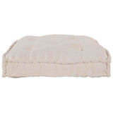 Pallet Sofa Cushion Cream Fabric - Side View