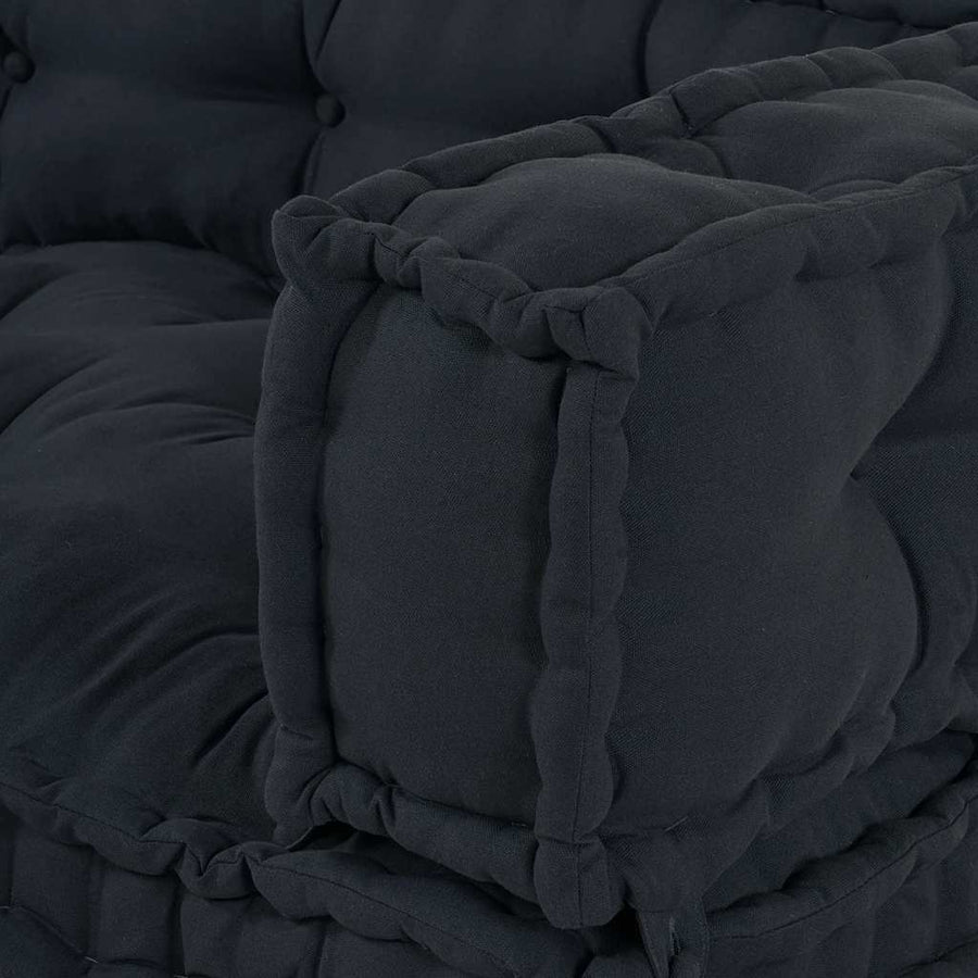Pallet Sofa Cushion 3 pcs Fabric Anthracite 120 x 80 x 38 cm