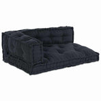 Pallet Sofa Cushion 3 pcs Fabric Anthracite 120 x 80 x 38 cm