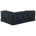 Pallet Sofa Cushion 3 pcs Fabric Anthracite 120 x 80 x 38 cm