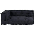 Pallet Sofa Cushion 3 pcs Fabric Anthracite 120 x 80 x 38 cm