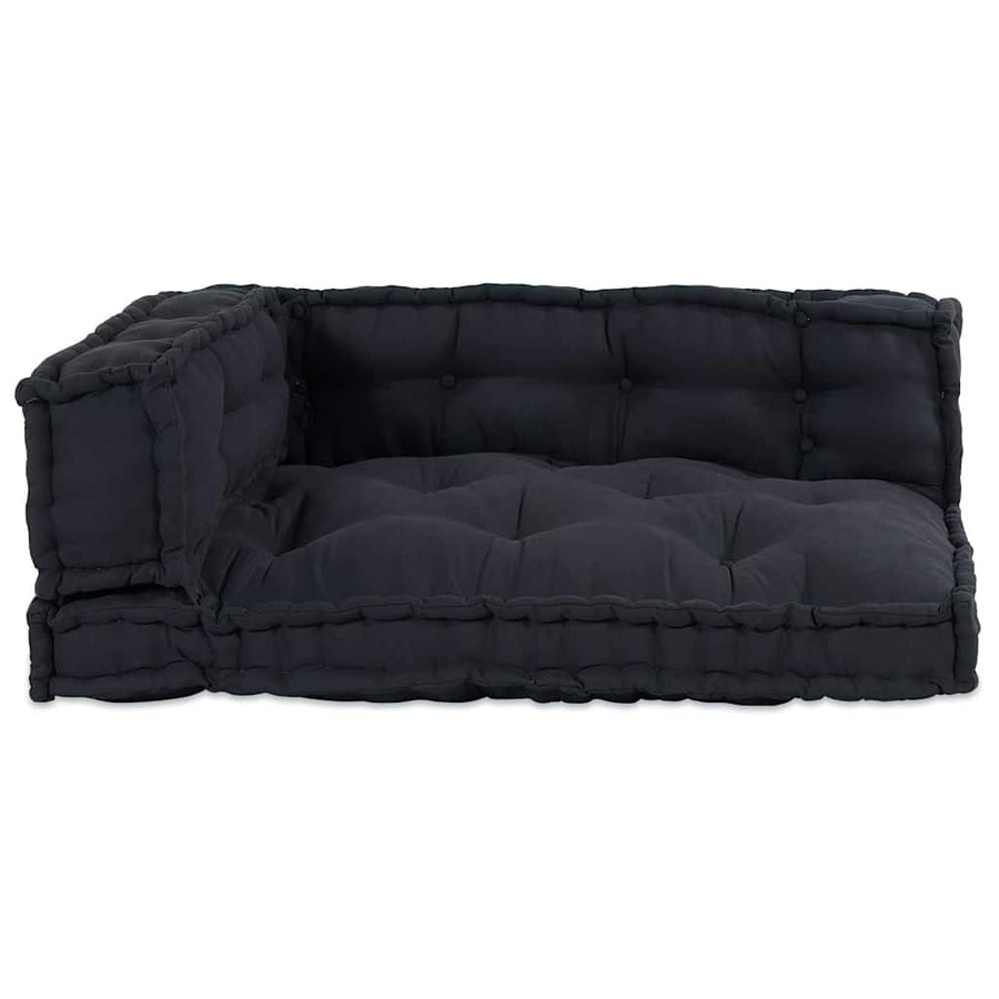 Pallet Sofa Cushion 3 pcs Fabric Anthracite 120 x 80 x 38 cm