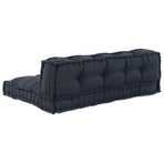 Pallet Sofa Cushion 2 pcs Fabric Anthracite 120 x 80 x 38 cm