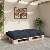 Pallet Sofa Cushion Anthracite 120 x 80 x 12 cm Fabric