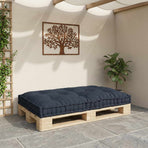Pallet Sofa Cushion Anthracite 120 x 80 x 12 cm Fabric