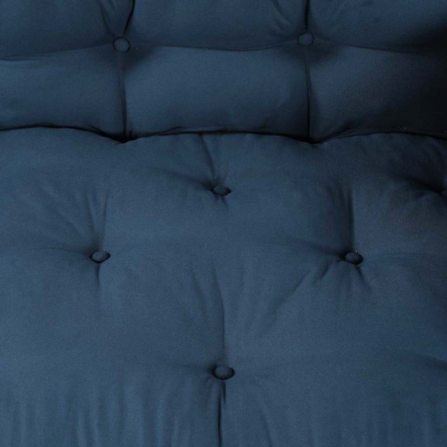 Pallet Sofa Cushion 3 pcs Fabric Indigo 120 x 80 x 38 cm