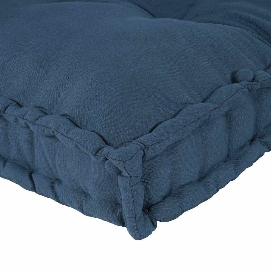 Pallet Sofa Cushion 3 pcs Fabric Indigo 120 x 80 x 38 cm