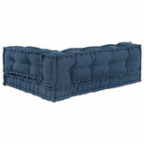 Pallet Sofa Cushion 3 pcs Indigo 120 x 80 x 38 cm Fabric