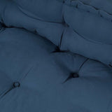 Pallet Sofa Cushion 2 pcs Indigo 120 x 80 x 38 cm Fabric