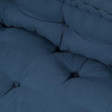 Pallet Sofa Cushion Indigo Fabric - 45-Degree Angle