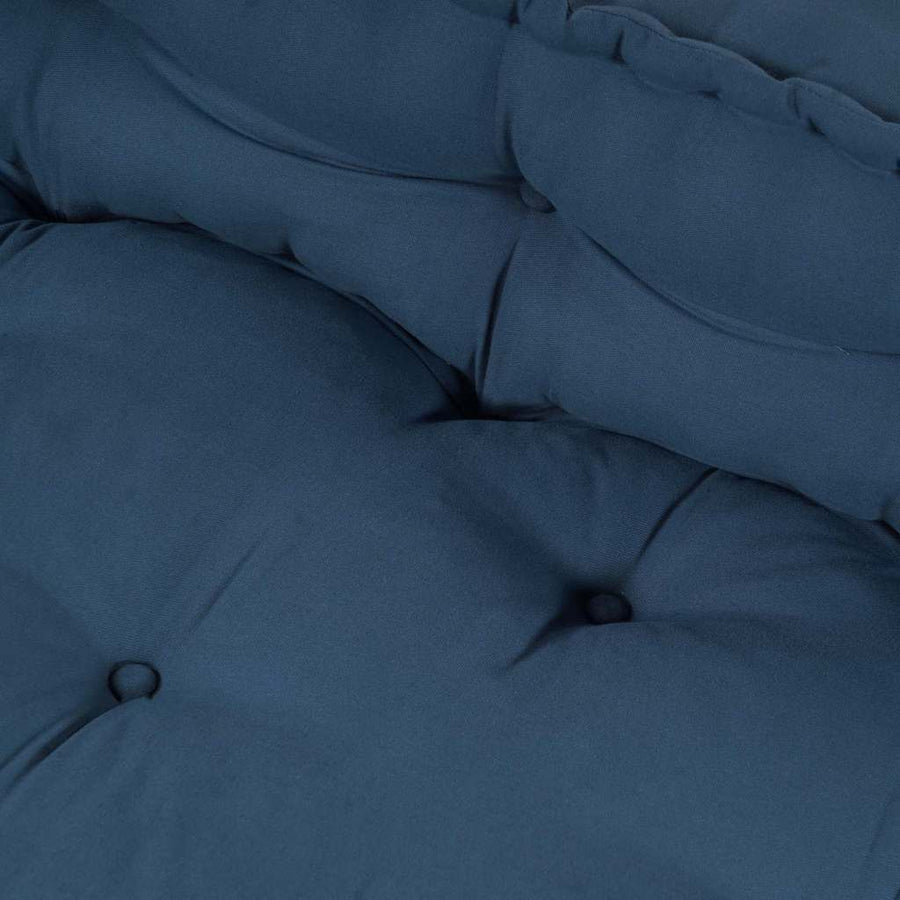 Pallet Sofa Cushion 2 pcs Fabric Indigo 120 x 80 x 38 cm