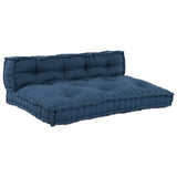 Pallet Sofa Cushion 2 pcs Indigo 120 x 80 x 38 cm Fabric