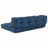 Pallet Sofa Cushion 2 pcs Indigo 120 x 80 x 38 cm Fabric