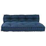 Pallet Sofa Cushion Indigo Fabric - Front View