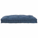 Pallet Sofa Cushion Indigo 120 x 80 x 12 cm Fabric