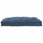 Pallet Sofa Cushion Indigo 120 x 80 x 12 cm Fabric