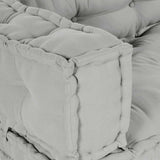 Pallet Sofa Cushion Grey Fabric - Top-Down View