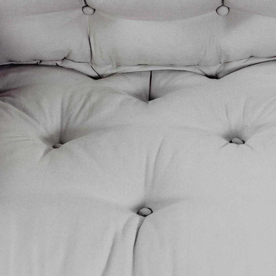 Pallet Sofa Cushion 3 pcs Fabric Grey 120 x 80 x 38 cm