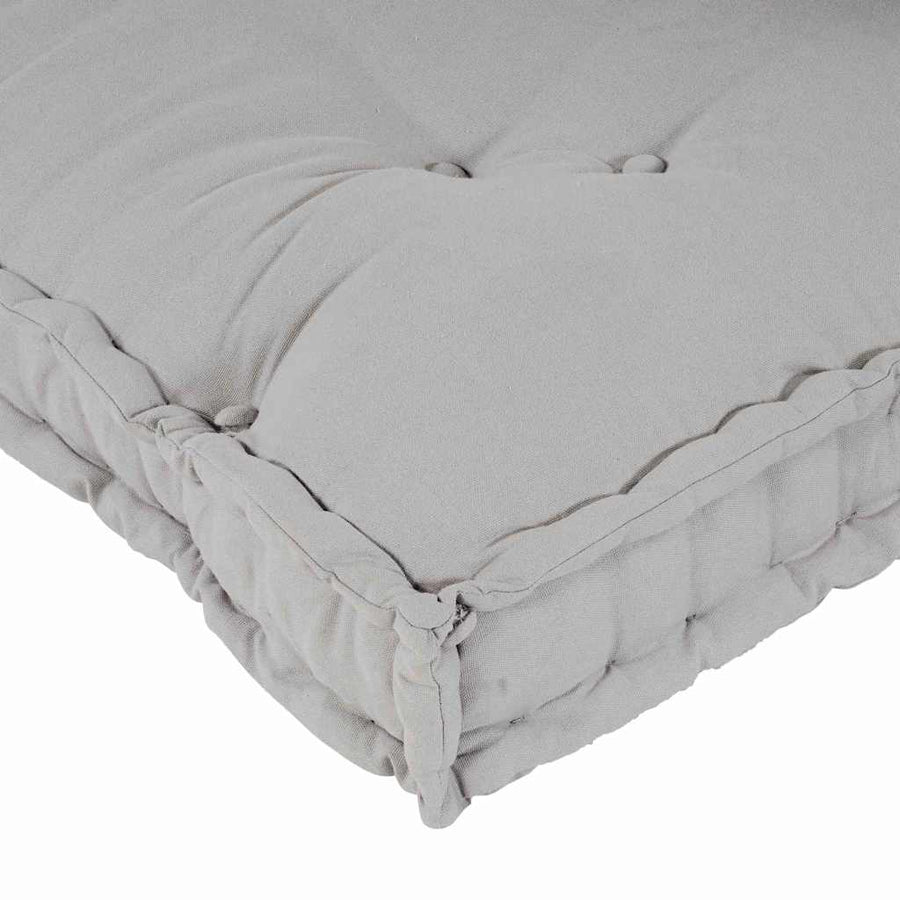 Pallet Sofa Cushion 3 pcs Fabric Grey 120 x 80 x 38 cm
