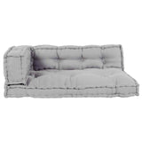 Pallet Sofa Cushion Grey Fabric - Front View