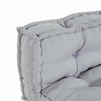 Pallet Sofa Cushion 2 pcs Fabric Grey 120 x 80 x 38 cm