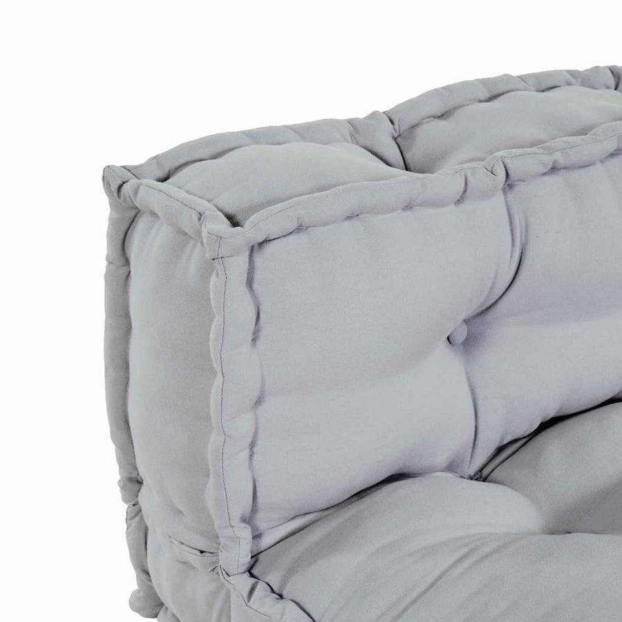 Pallet Sofa Cushion 2 pcs Fabric Grey 120 x 80 x 38 cm