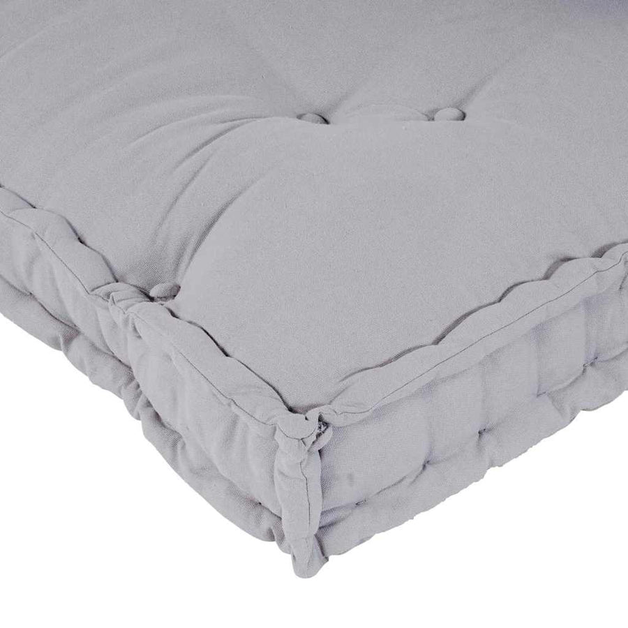 Pallet Sofa Cushion 2 pcs Fabric Grey 120 x 80 x 38 cm
