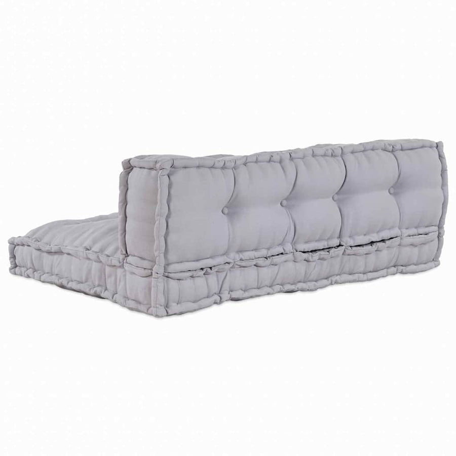 Pallet Sofa Cushion 2 pcs Fabric Grey 120 x 80 x 38 cm