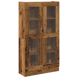 Highboard Old Wood 82.5x30.5x150 cm Engineered Wood - Front View